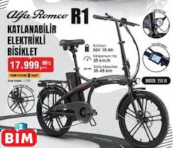 ALFA ROMEO R1 KATLANABİLİR ELEKTRİKLİ BİSİKLET ALFA ROMEO R1 KATLANABİLİR ELEKTRİKLİ BİSİKLET
